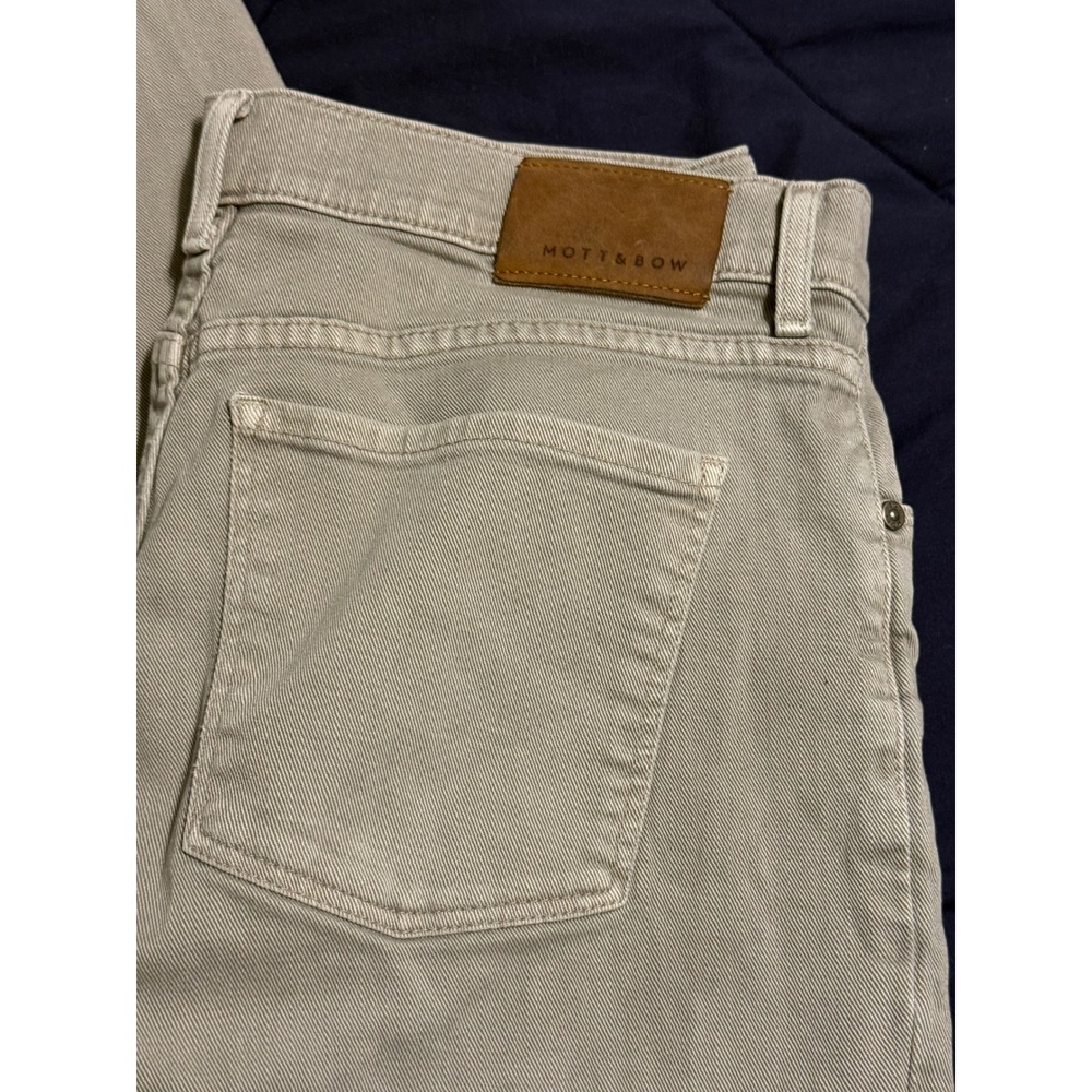 Mott & Bow Mercer Slim Fit Jeans Light Gray 33x32 Cotton Stretch OP-00019896